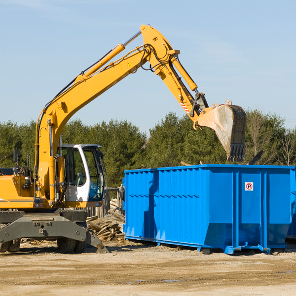 can i choose the location where the residential dumpster will be placed in Johnson County